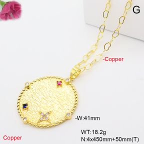 F6N409724bbml-L002  Fashion Copper Necklace