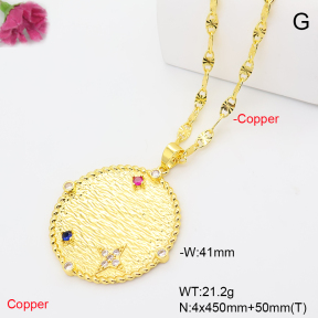 F6N409726vbnl-L002  Fashion Copper Necklace