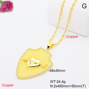 F6N409727bhva-L002  Fashion Copper Necklace