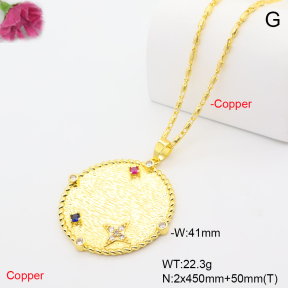 F6N409728bbov-L002  Fashion Copper Necklace