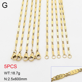 2N2009070aiil-355  14k  Stainless Steel Necklace