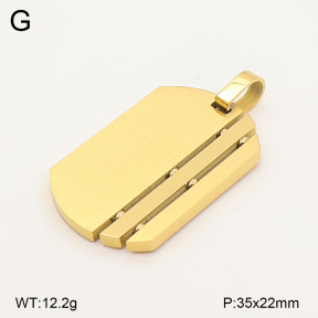 2P2006608bbov-436  Stainless Steel Pendant