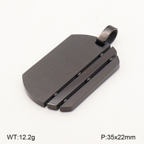 2P2006610bbov-436  Stainless Steel Pendant