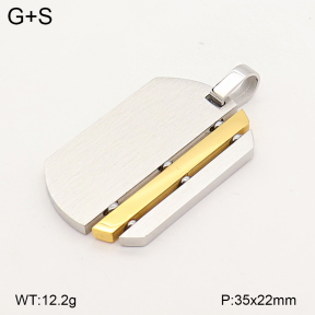 2P2006611bbov-436  Stainless Steel Pendant