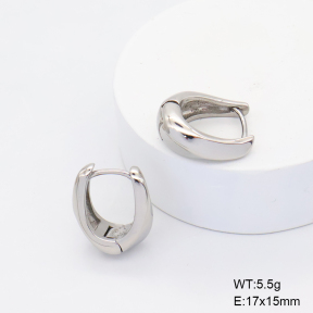 6E2007465bhva-106D  316 SS Curved,Handmade Polished  Stainless Steel Earrings