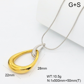 GEN002405bhva-066  18K PVD,Handmade Polished  Stainless Steel Necklace  BC24090214N-PS