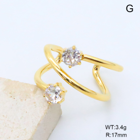 GER001552bhva-066  18K PVD Zircon,Handmade Polished  Stainless Steel Ring  BC26060382R-2