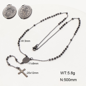 2N2009075bbov-775  Stainless Steel Necklace