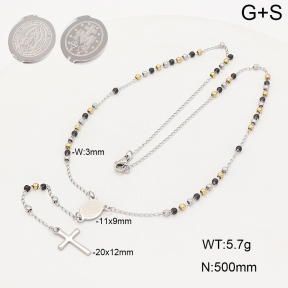 2N2009080bbov-775  Stainless Steel Necklace