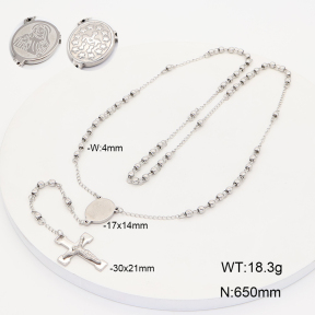 2N2009095bbov-775  Stainless Steel Necklace