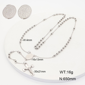 2N2009096bbov-775  Stainless Steel Necklace