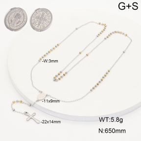 2N2009100bbov-775  Stainless Steel Necklace