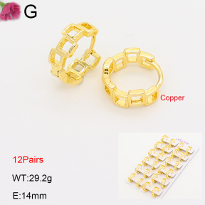 F2E202203ajma-J201  Fashion Copper Earrings