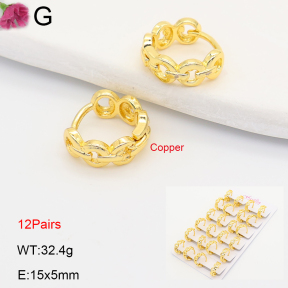 F2E202204ajma-J201  Fashion Copper Earrings