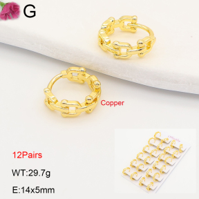 F2E202208ajma-J201  Fashion Copper Earrings