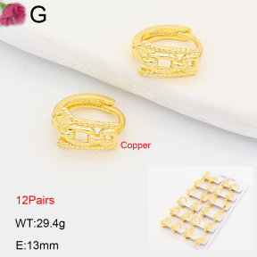 F2E202212ajma-J201  Fashion Copper Earrings