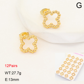2E2007274vhov-446  Stainless Steel Earrings