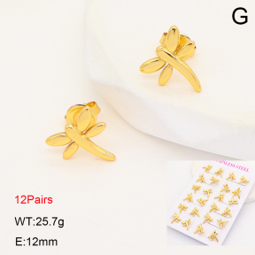 2E2007283vhov-446  Stainless Steel Earrings