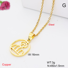 F6N201410aahl-L002  Fashion Copper Necklace