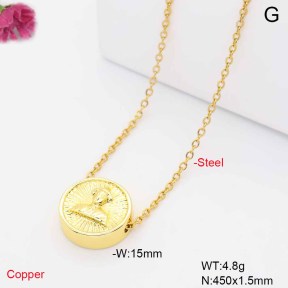 F6N201417vail-L017  Fashion Copper Necklace