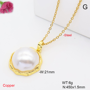 F6N302009vail-L002  Fashion Copper Necklace