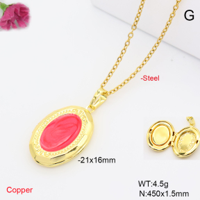 F6N302010vail-L002  Fashion Copper Necklace