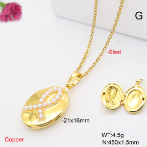 F6N302027vail-L002  Fashion Copper Necklace