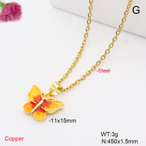 F6N302031vail-L002  Fashion Copper Necklace