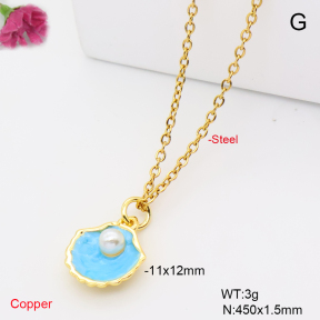 F6N302036vaia-L002  Fashion Copper Necklace