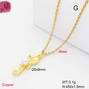 F6N302048vail-L017  Fashion Copper Necklace