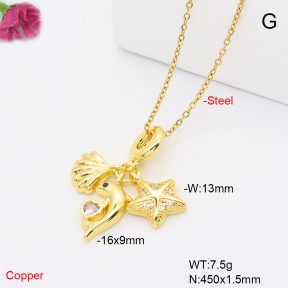 F6N409627aajl-L017  Fashion Copper Necklace