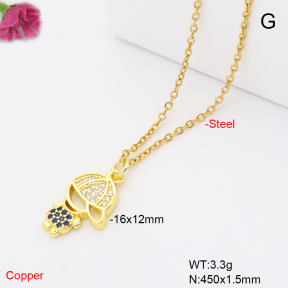 F6N409638vail-L017  Fashion Copper Necklace