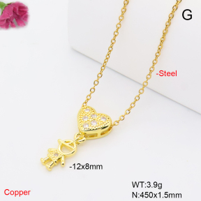 F6N409640avja-L017  Fashion Copper Necklace