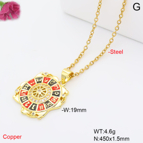 F6N409647avja-L017  Fashion Copper Necklace