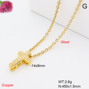 F6N409648avja-L017  Fashion Copper Necklace