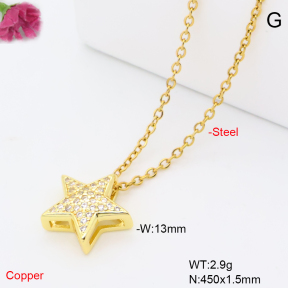 F6N409649avja-L017  Fashion Copper Necklace