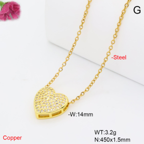 F6N409650avja-L017  Fashion Copper Necklace