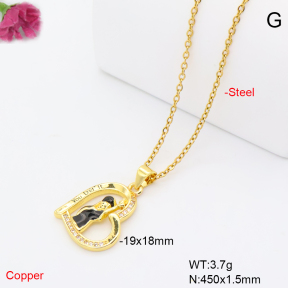 F6N409653vail-L017  Fashion Copper Necklace