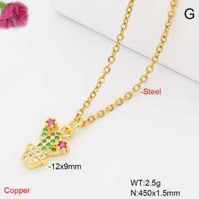 F6N409655vail-L017  Fashion Copper Necklace