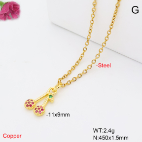 F6N409656vail-L017  Fashion Copper Necklace