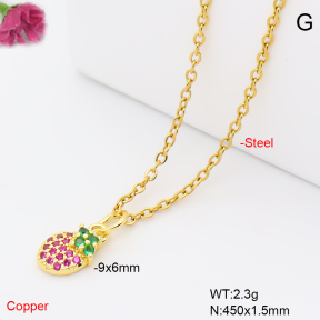 F6N409659vail-L017  Fashion Copper Necklace