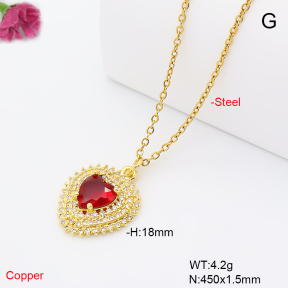 F6N409665aajl-L017  Fashion Copper Necklace