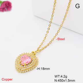 F6N409666aajl-L017  Fashion Copper Necklace