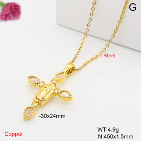 F6N409729aajl-L002  Fashion Copper Necklace