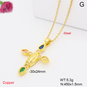 F6N409730aajl-L002  Fashion Copper Necklace