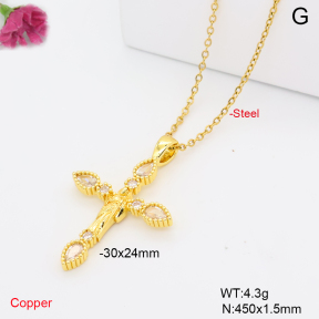 F6N409731aajl-L002  Fashion Copper Necklace