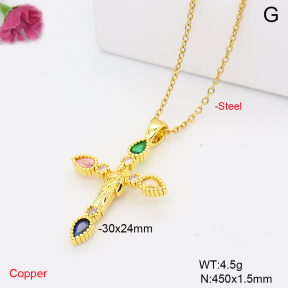 F6N409732aajl-L002  Fashion Copper Necklace
