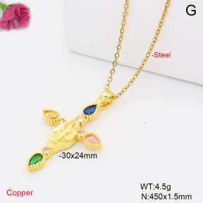 F6N409733aajl-L002  Fashion Copper Necklace