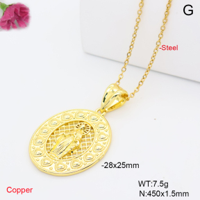 F6N409739vail-L002  Fashion Copper Necklace