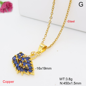 F6N409744avja-L002  Fashion Copper Necklace